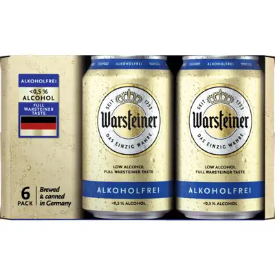 Warsteiner - 0.0 Can - 6 Pack