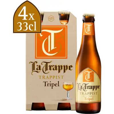 La Trappe - Trappist Tripel Glass - 4 Pack