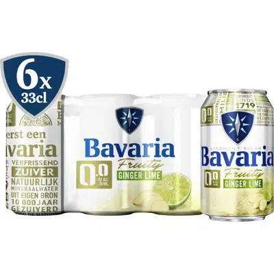 Bavaria - Fruity Ginger Lime 0.0 - 6 Pack